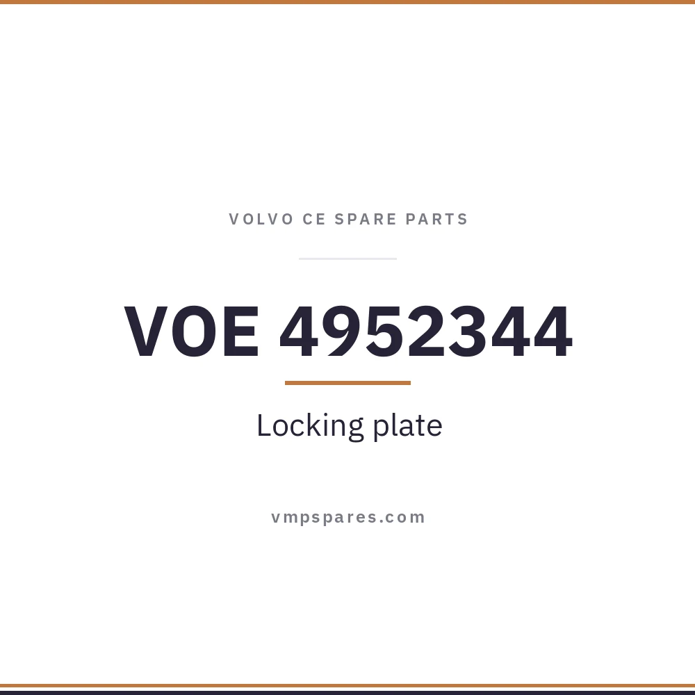 VOE 4952344 – Locking plate