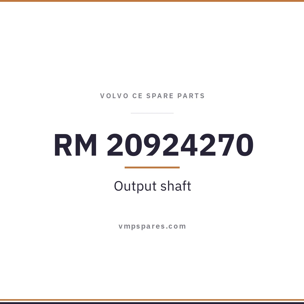 RM 20924270 – Output shaft