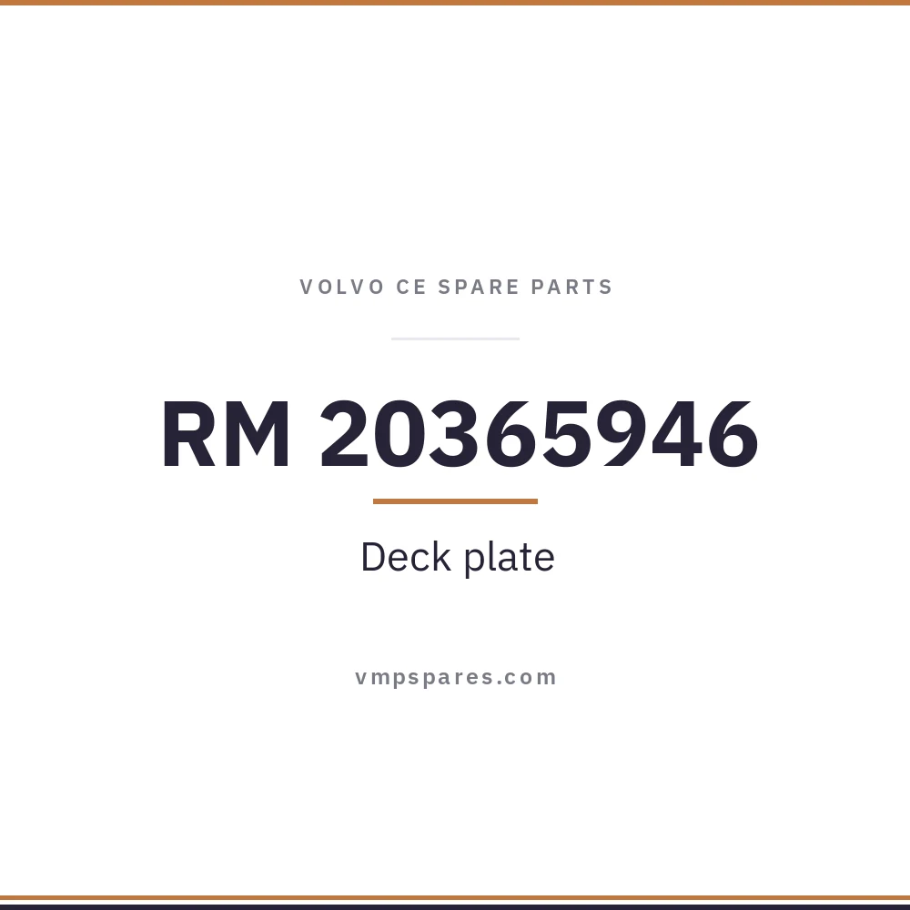 RM 20365946 – Deck plate