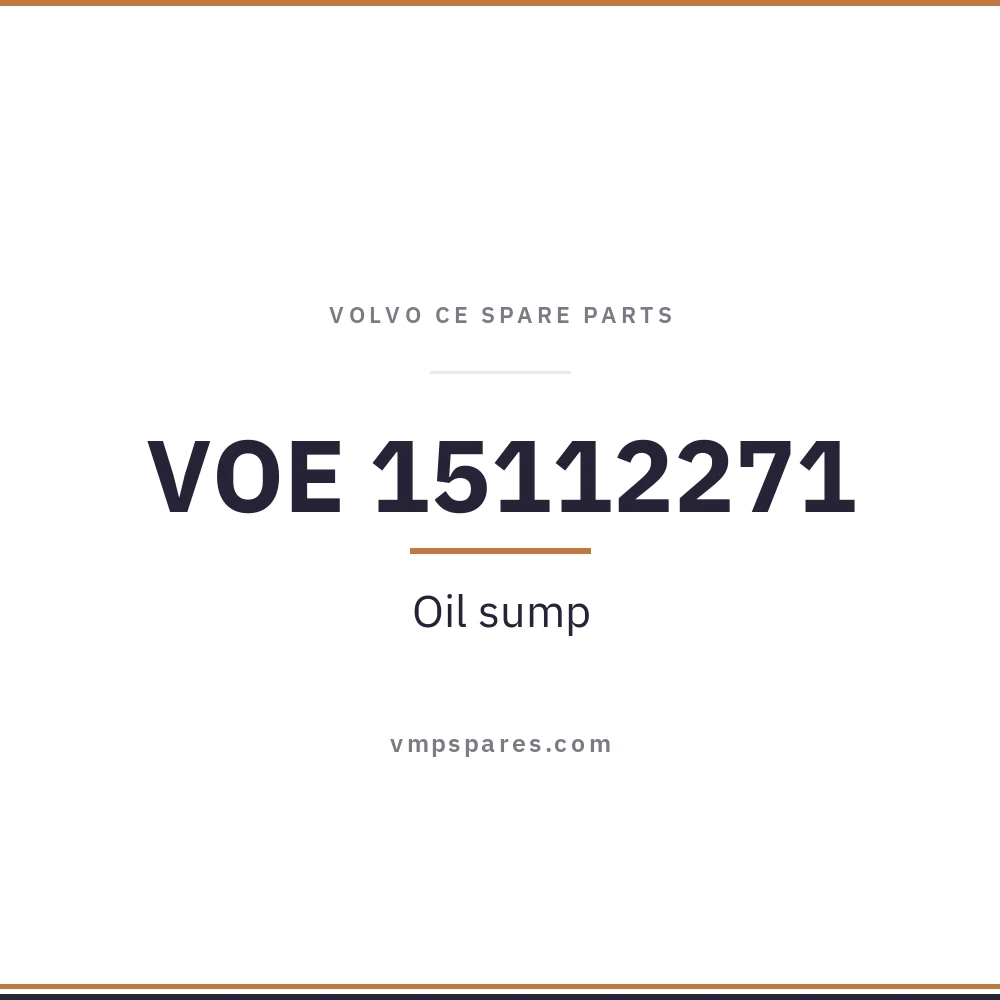 VOE 15112271 – Oil sump