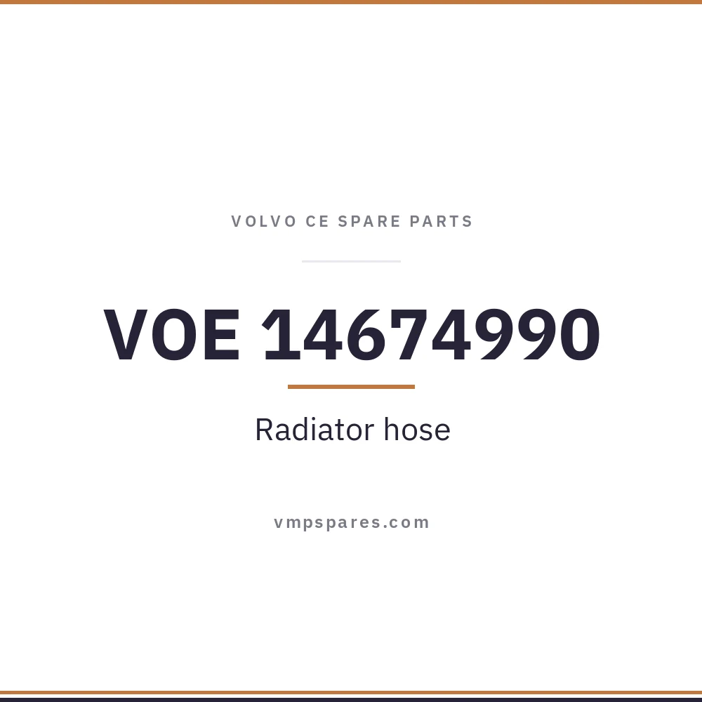 VOE 14674990 – Radiator hose