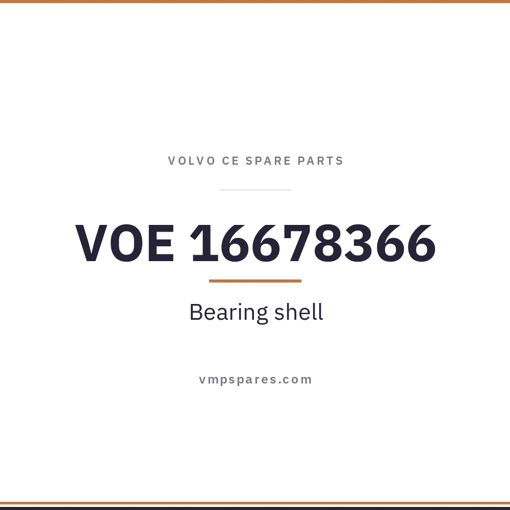 VOE 16678366 – Bearing shell