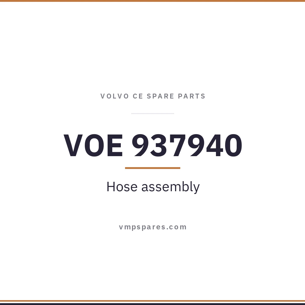 VOE 937940 – Hose assembly