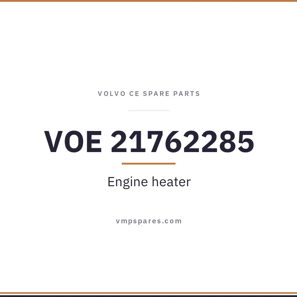 VOE 21762285 – Engine heater