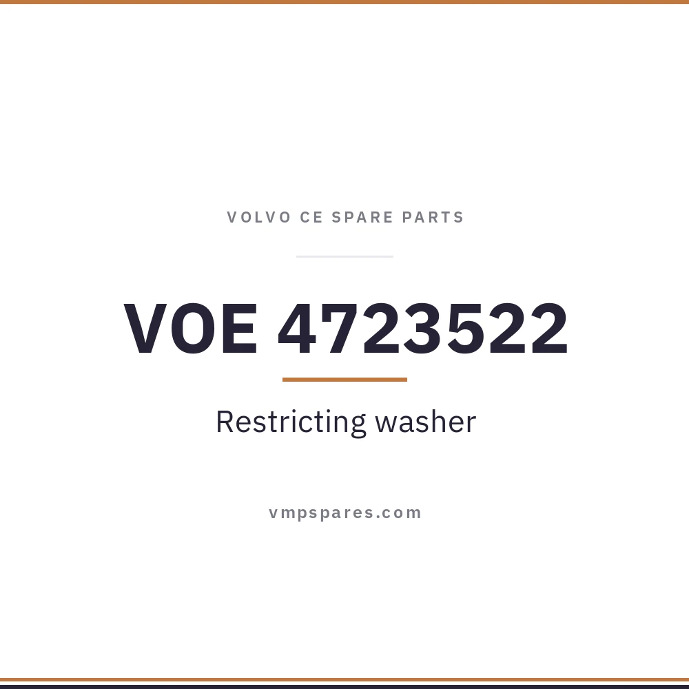 VOE 4723522 – Restricting washer
