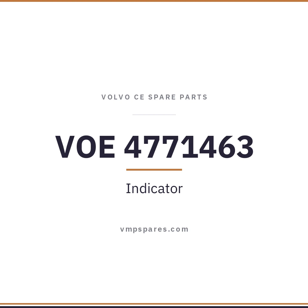 VOE 4771463 – Indicator