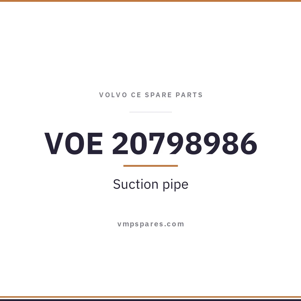 VOE 20798986 – Suction pipe