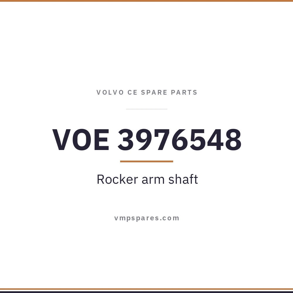 VOE 3976548 – Rocker arm shaft