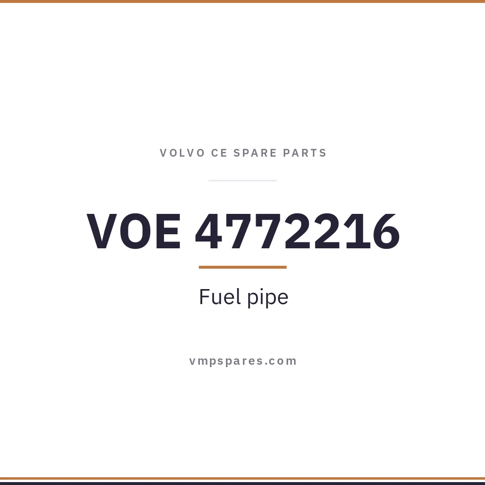 VOE 4772216 – Fuel pipe