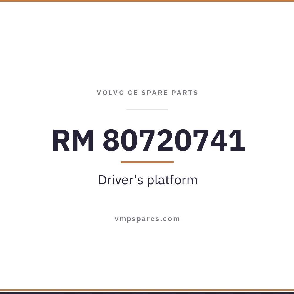 RM 80720741 – Driver’s platform