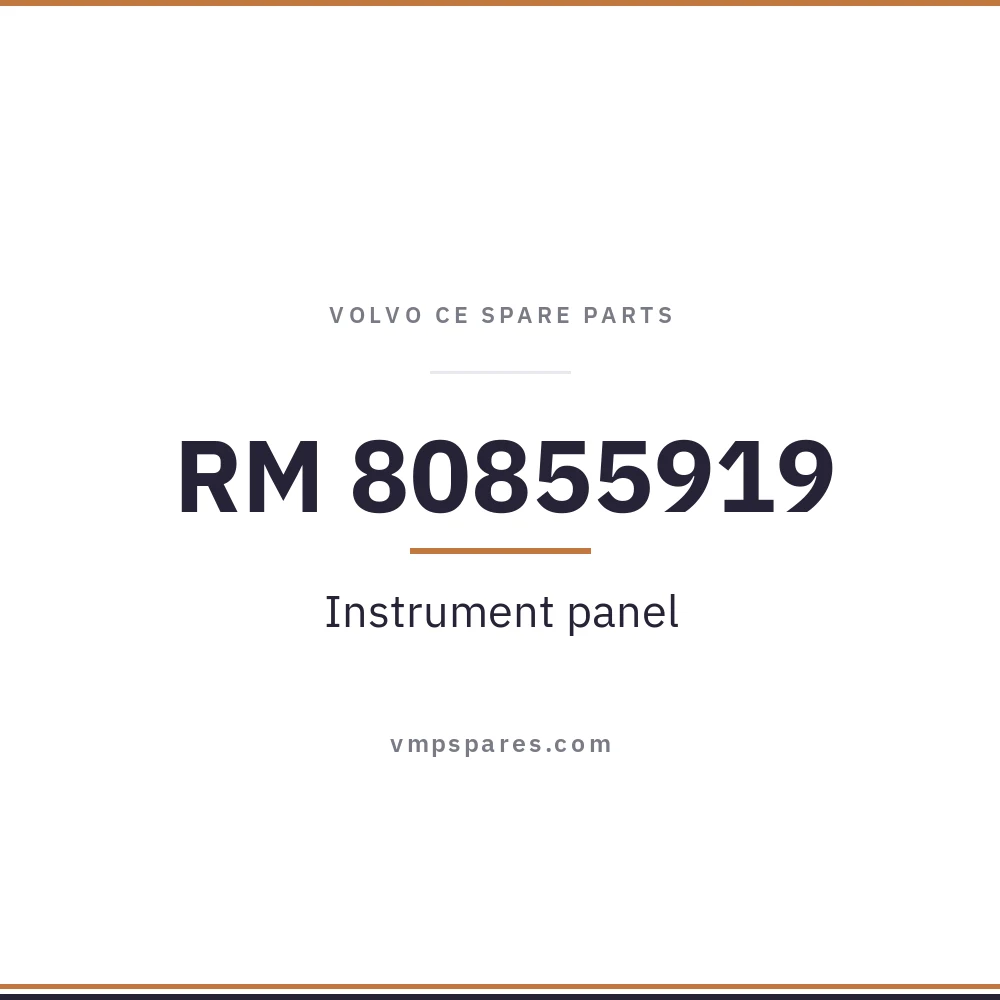 RM 80855919 – Instrument panel