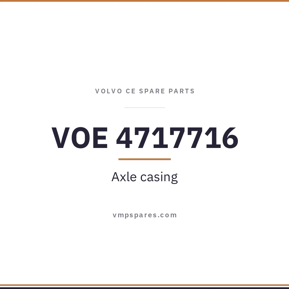VOE 4717716 – Axle casing