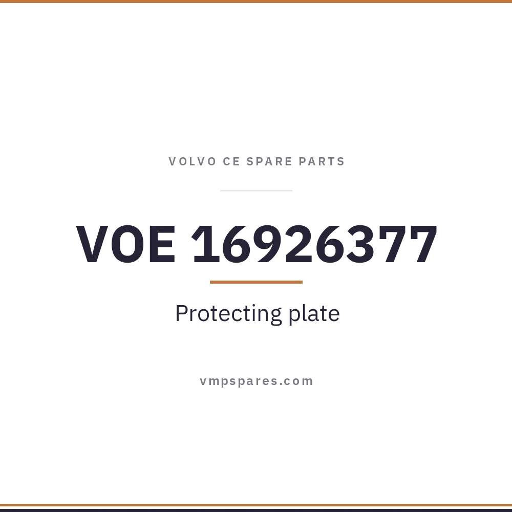 VOE 16926377 – Protecting plate