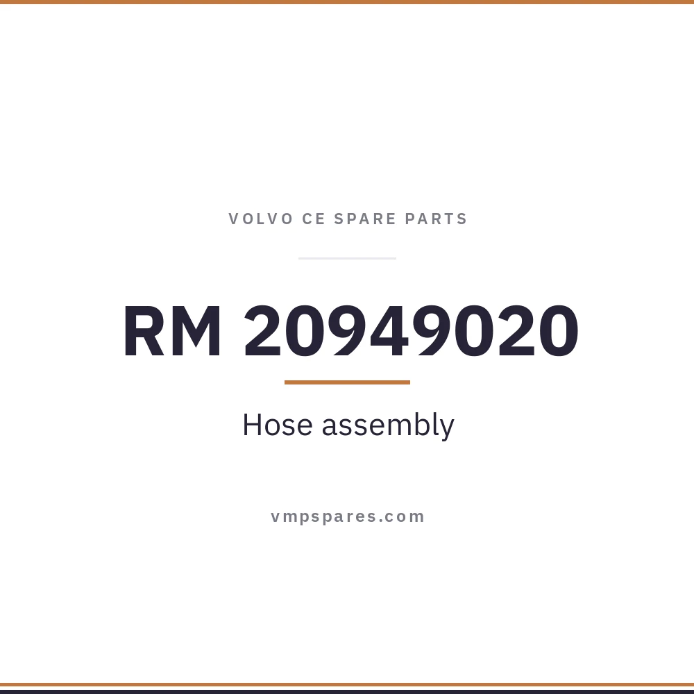 RM 20949020 – Hose assembly