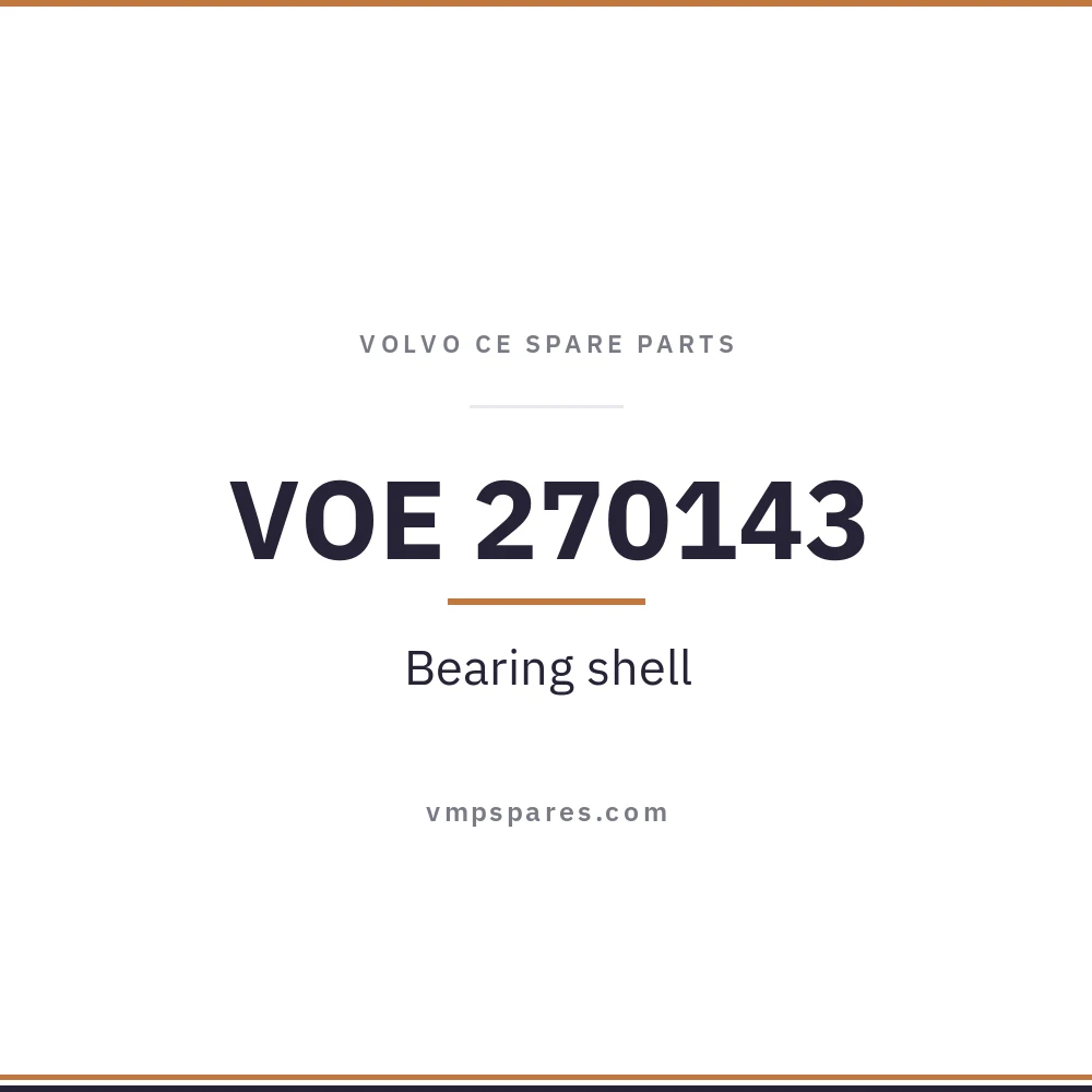 VOE 270143 – Bearing shell