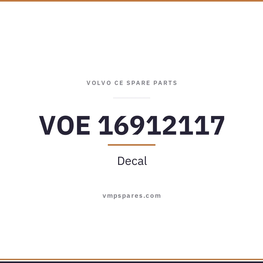VOE 16912117 – Decal