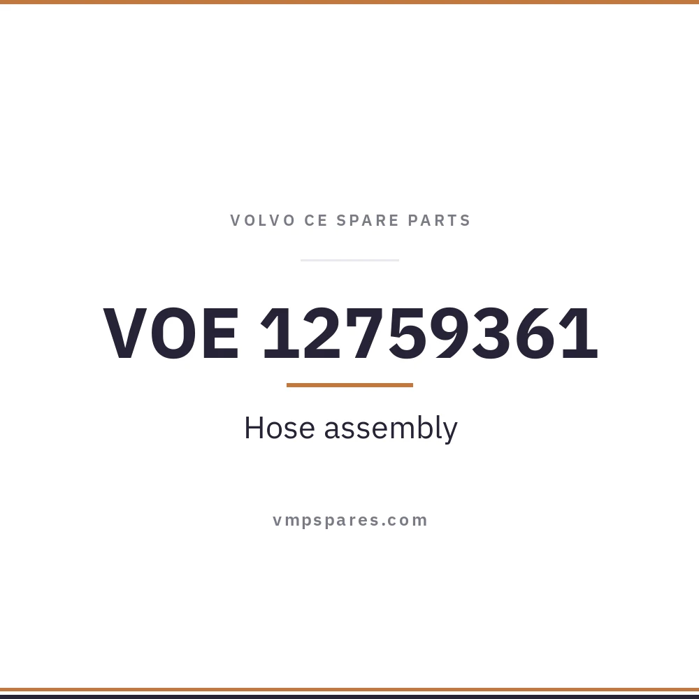 VOE 12759361 – Hose assembly