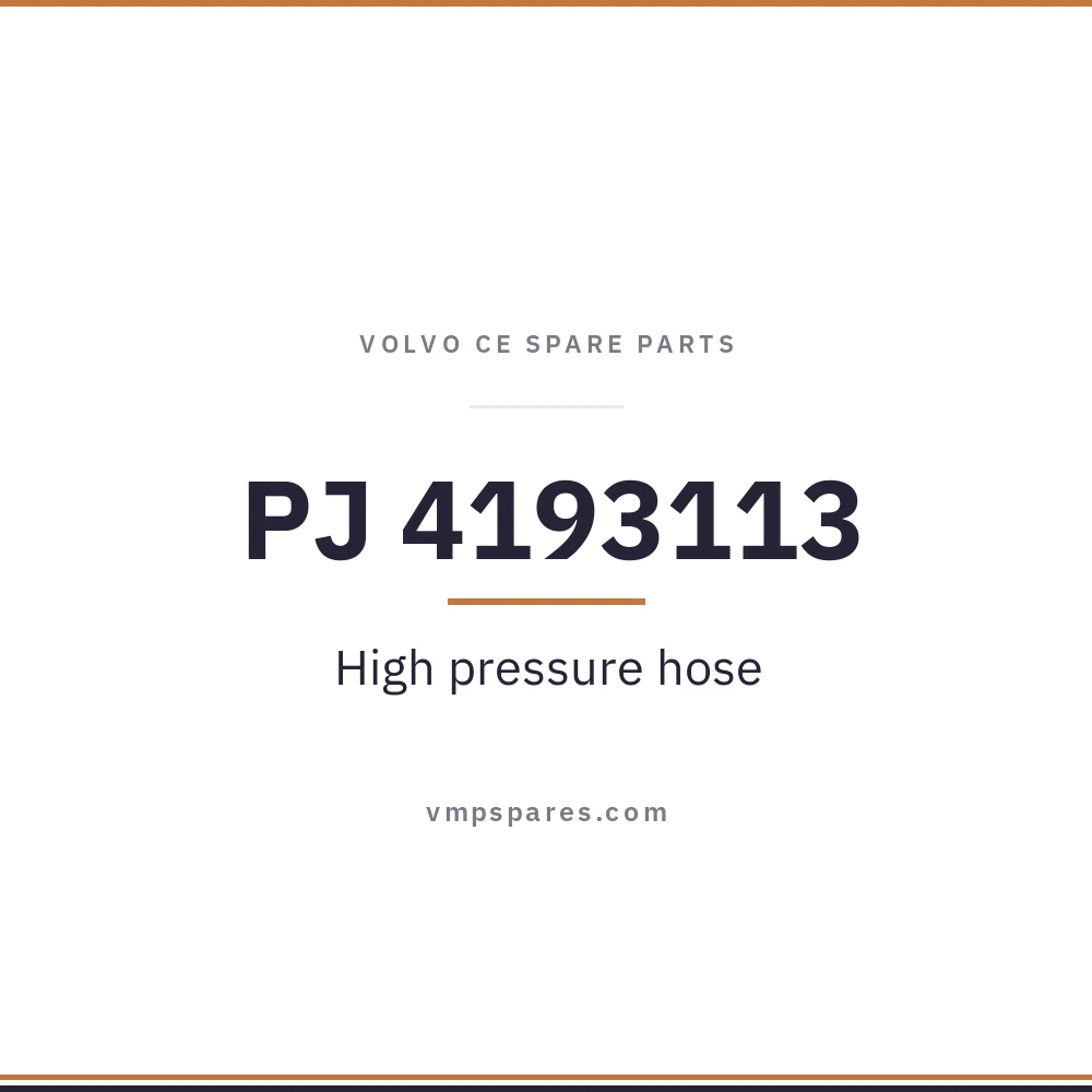 PJ 4193113 – High pressure hose