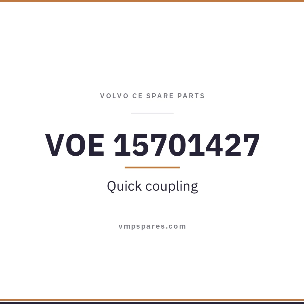 VOE 15701427 – Quick coupling