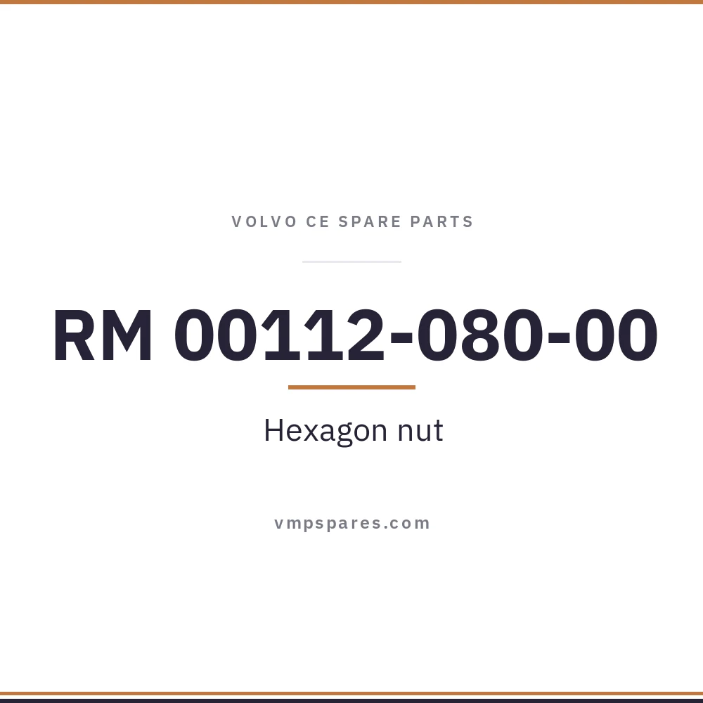 RM 00112-080-00 – Hexagon nut