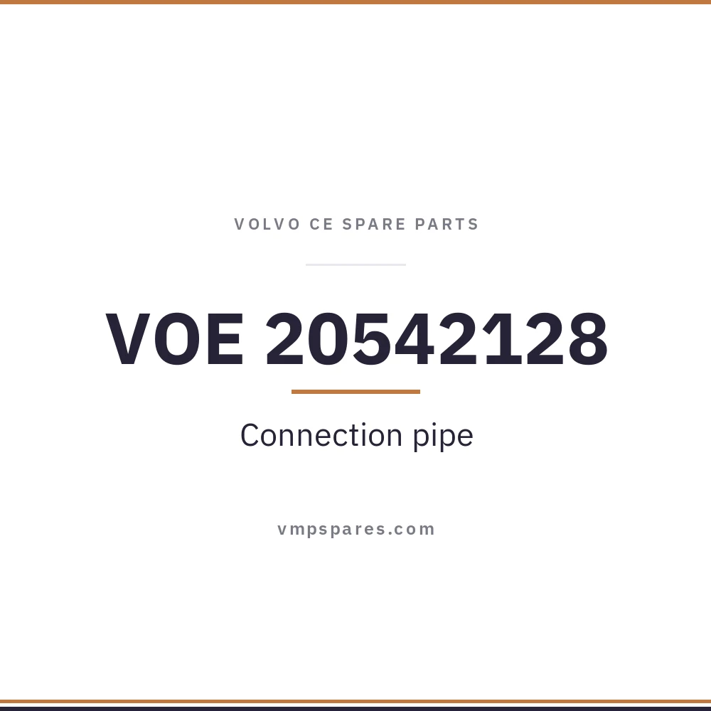 VOE 20542128 – Connection pipe