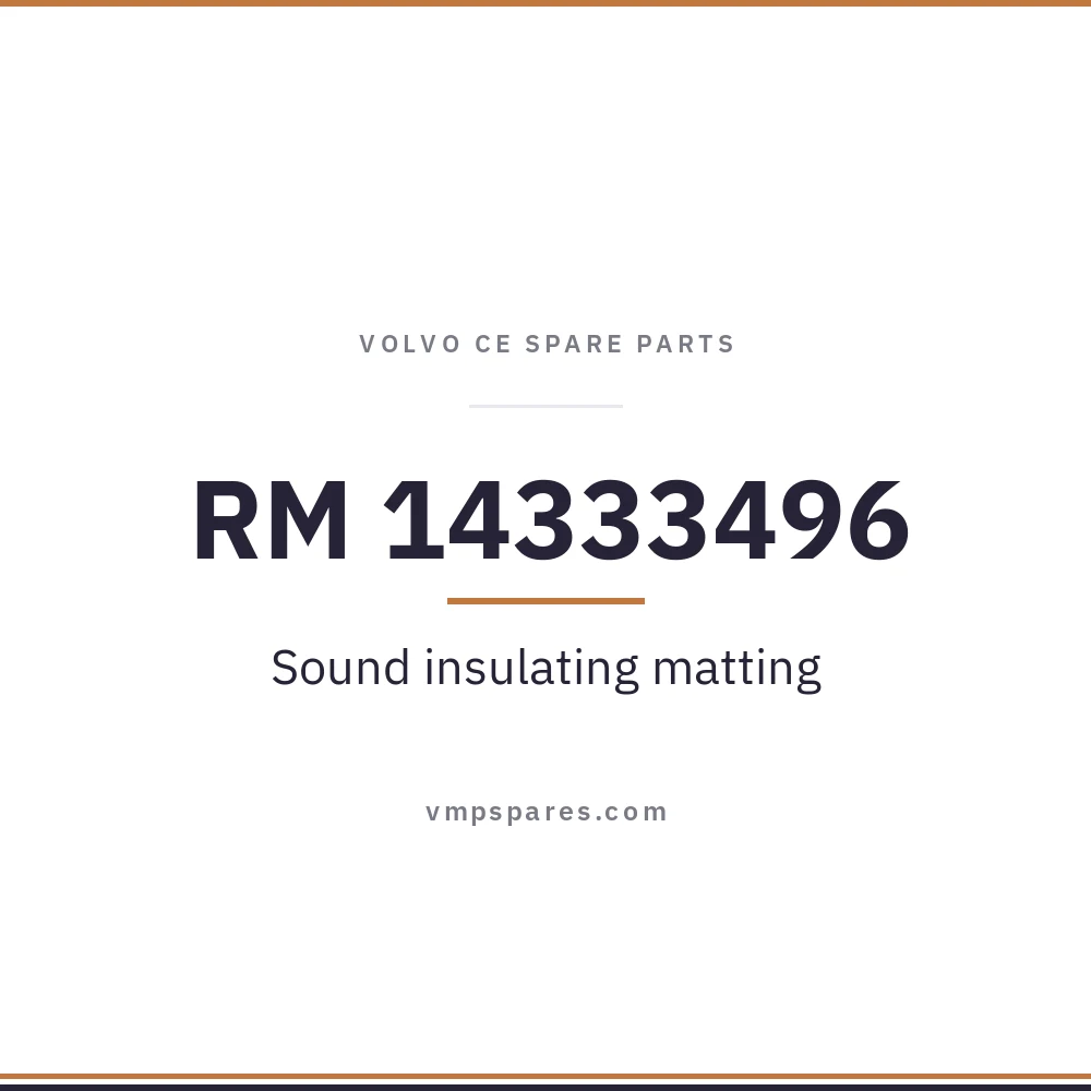 RM 14333496 – Sound insulating matting