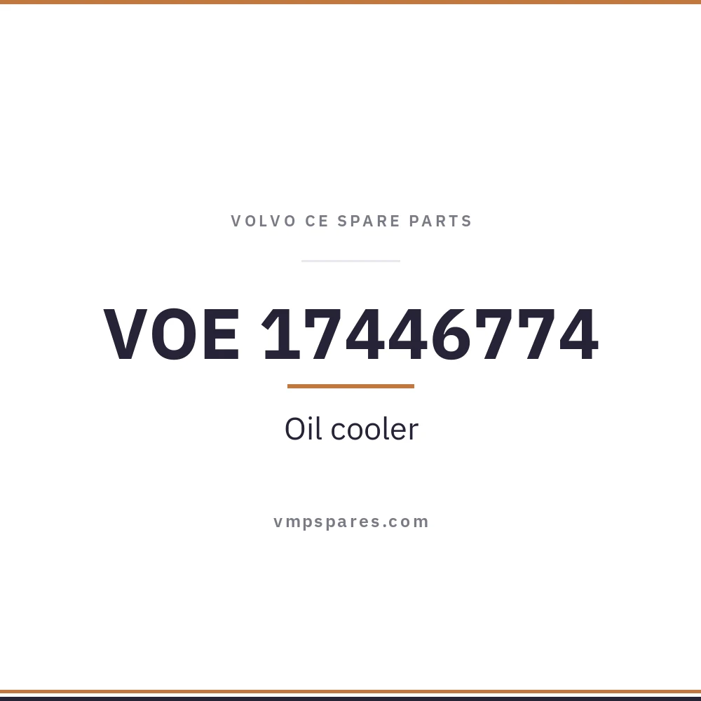 VOE 17446774 – Oil cooler