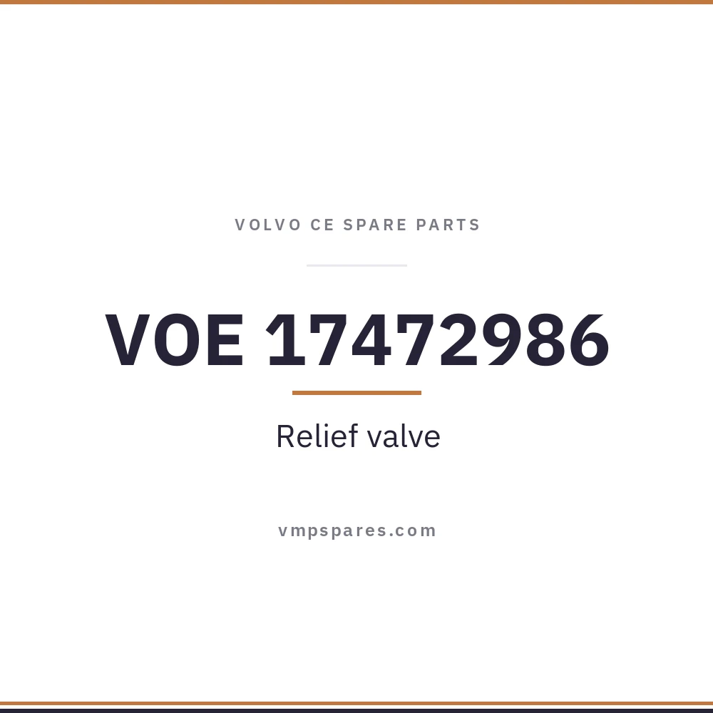 VOE 17472986 – Relief valve