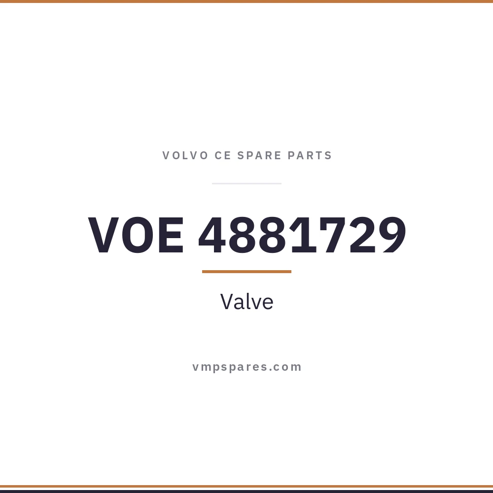 VOE 4881729 – Valve