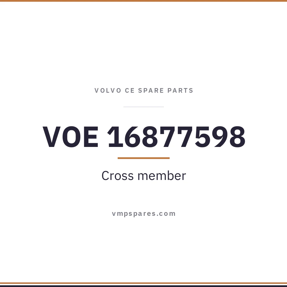 VOE 16877598 – Cross member