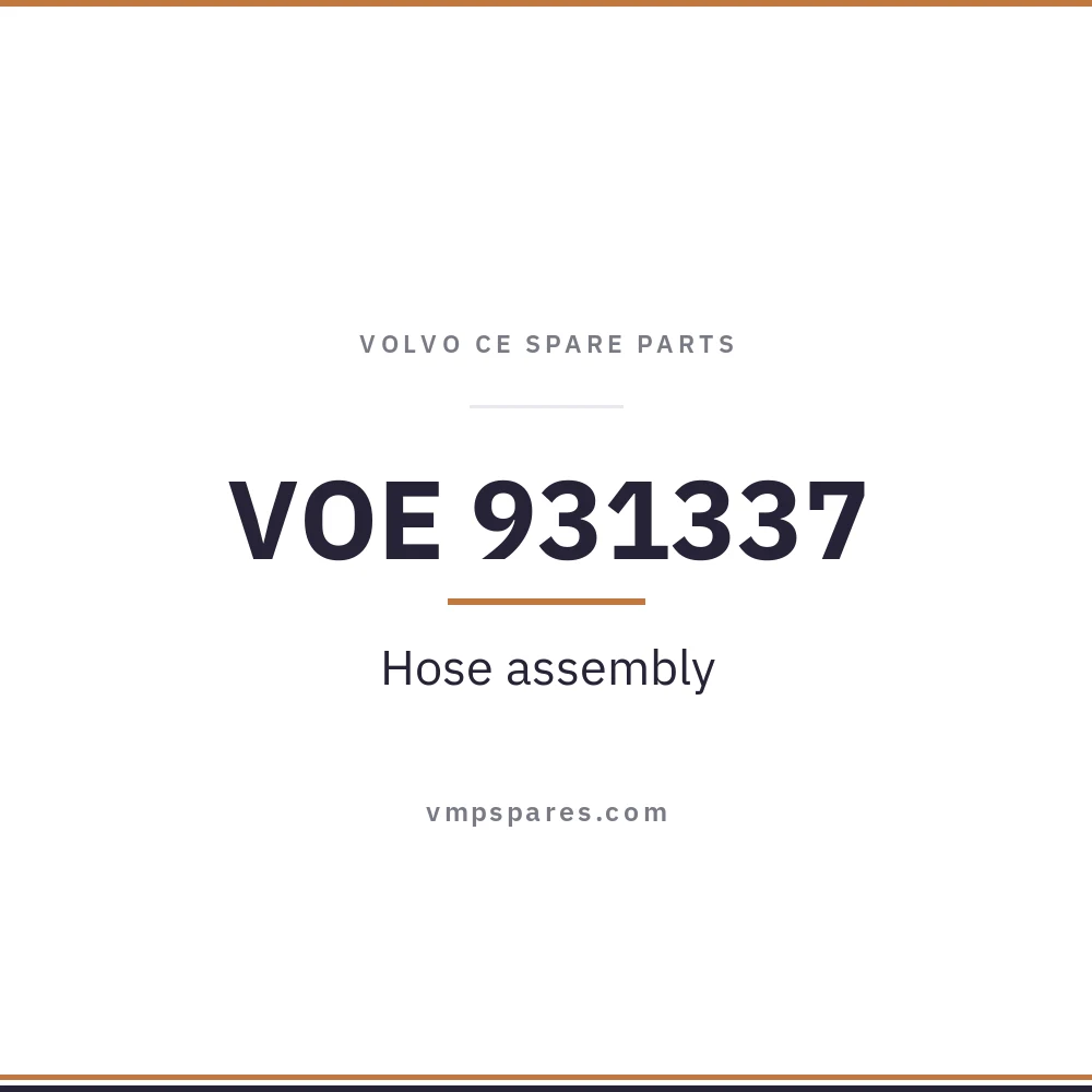 VOE 931337 – Hose assembly