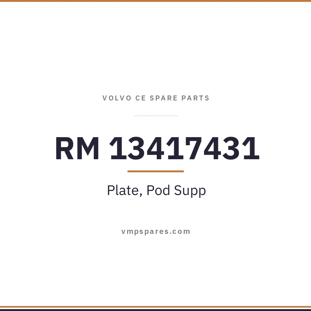 RM 13417431 – Plate, Pod Supp