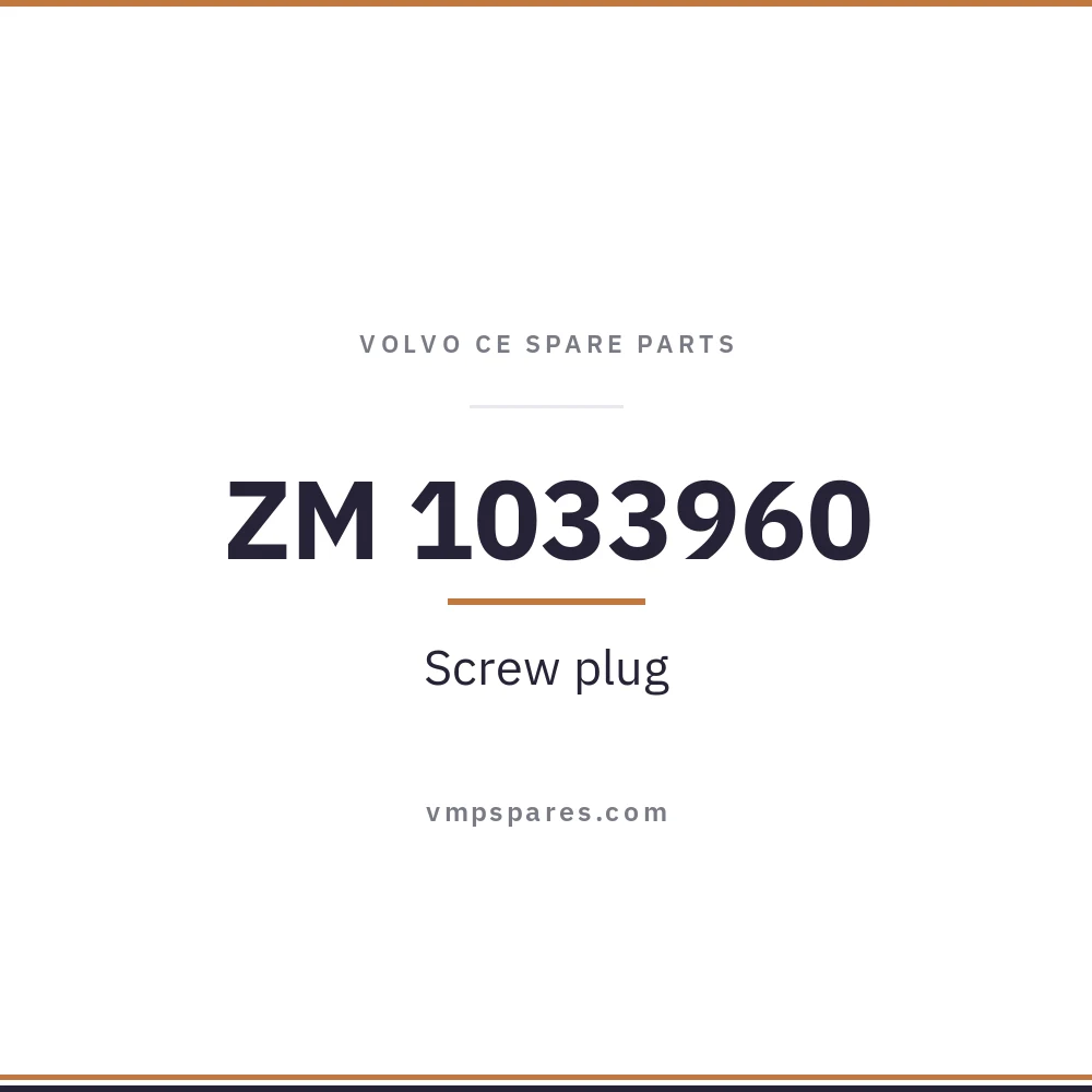 ZM 1033960 – Screw plug