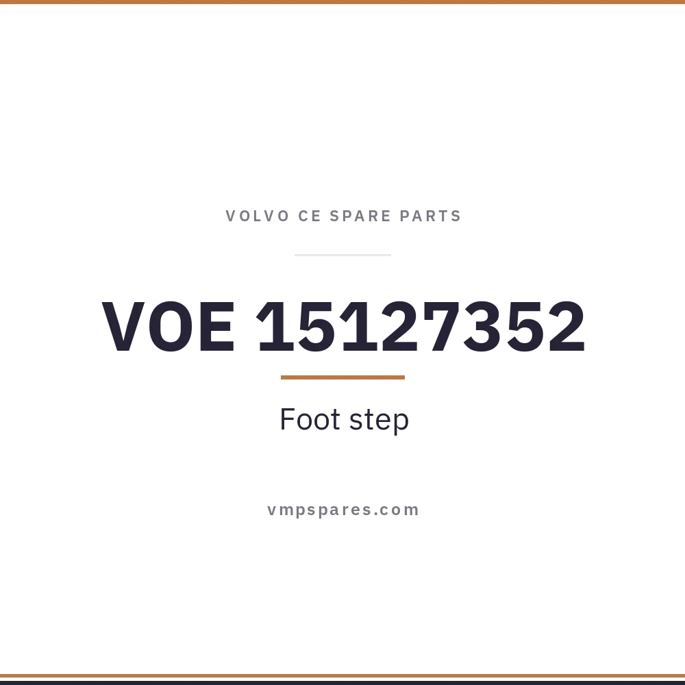 VOE 15127352 – Foot step