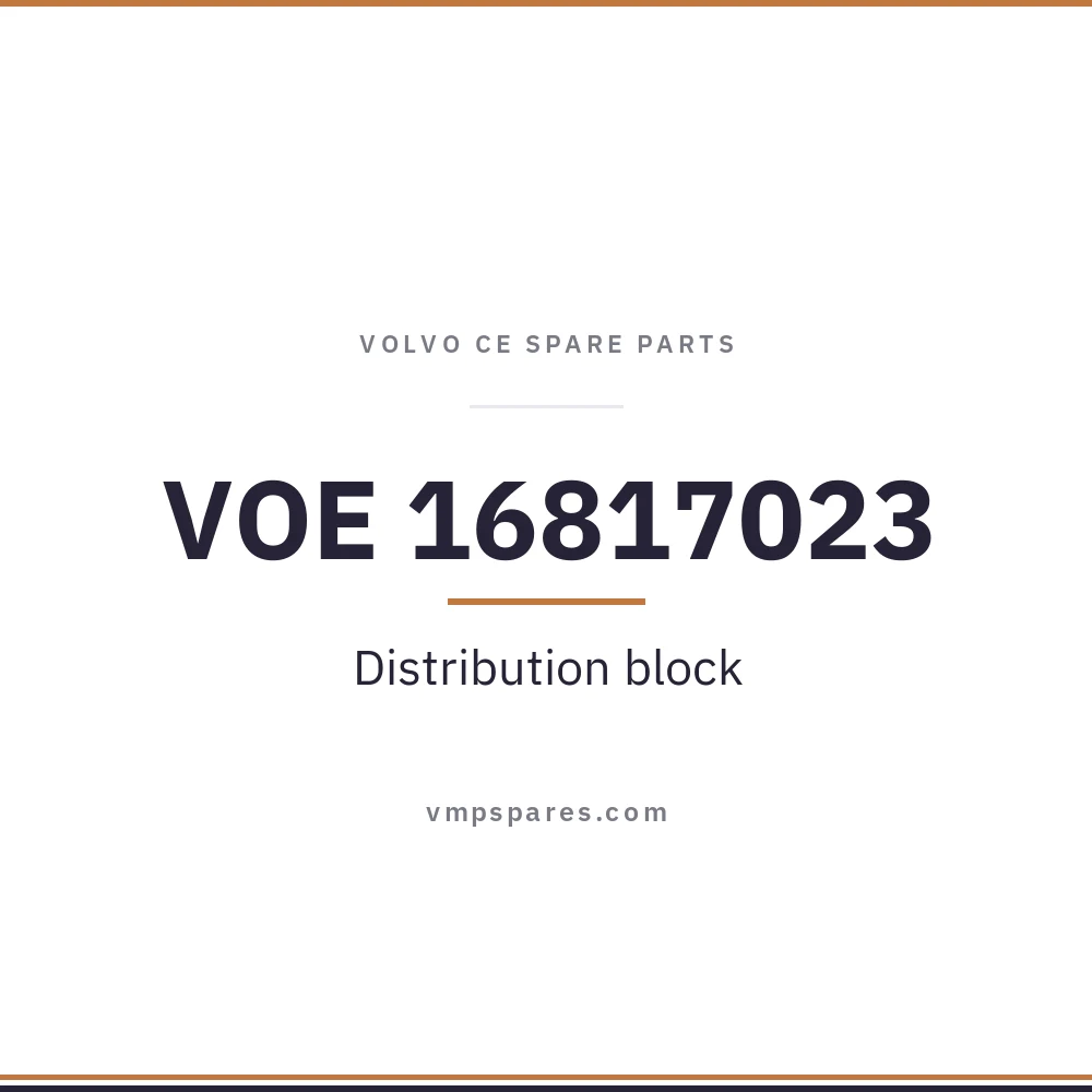 VOE 16817023 – Distribution block