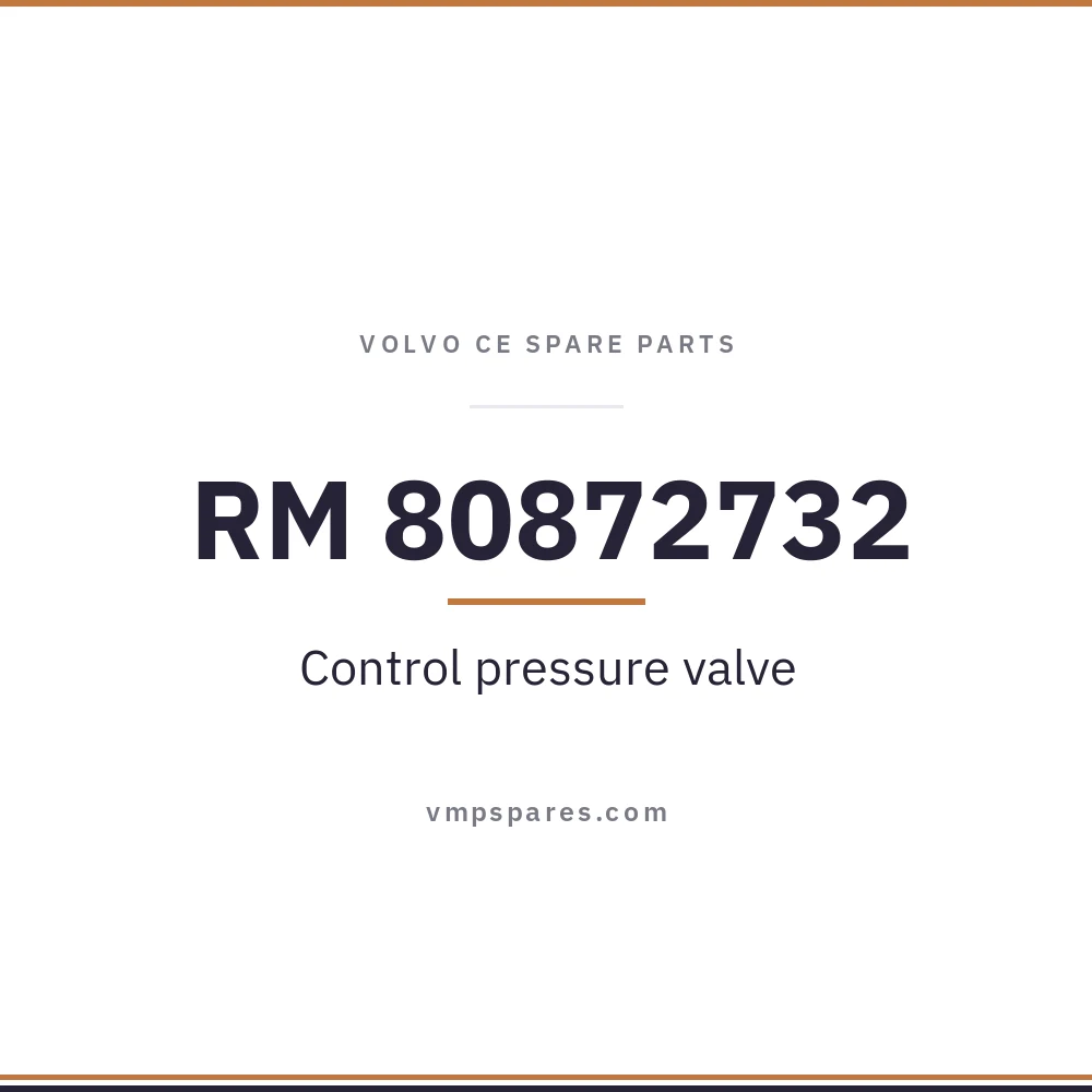 RM 80872732 – Control pressure valve