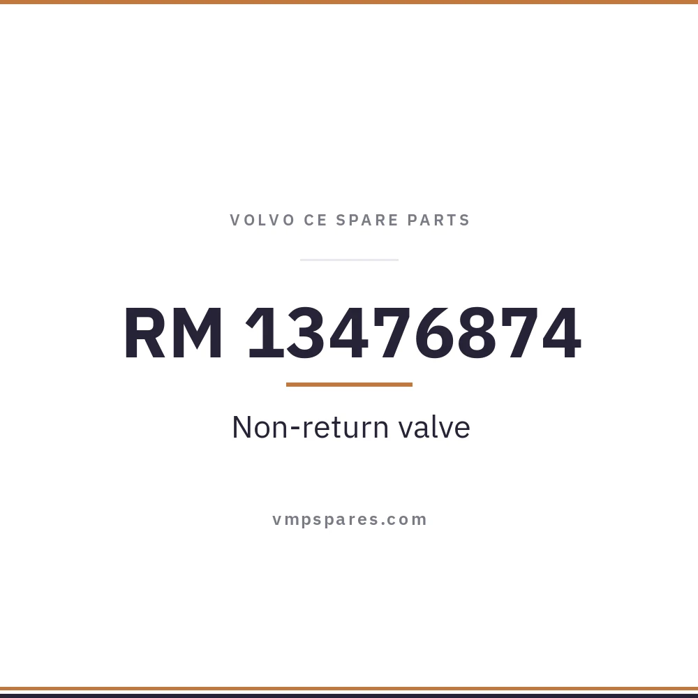 RM 13476874 – Non-return valve