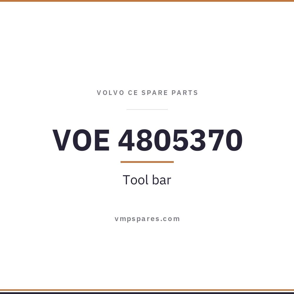 VOE 4805370 – Tool bar