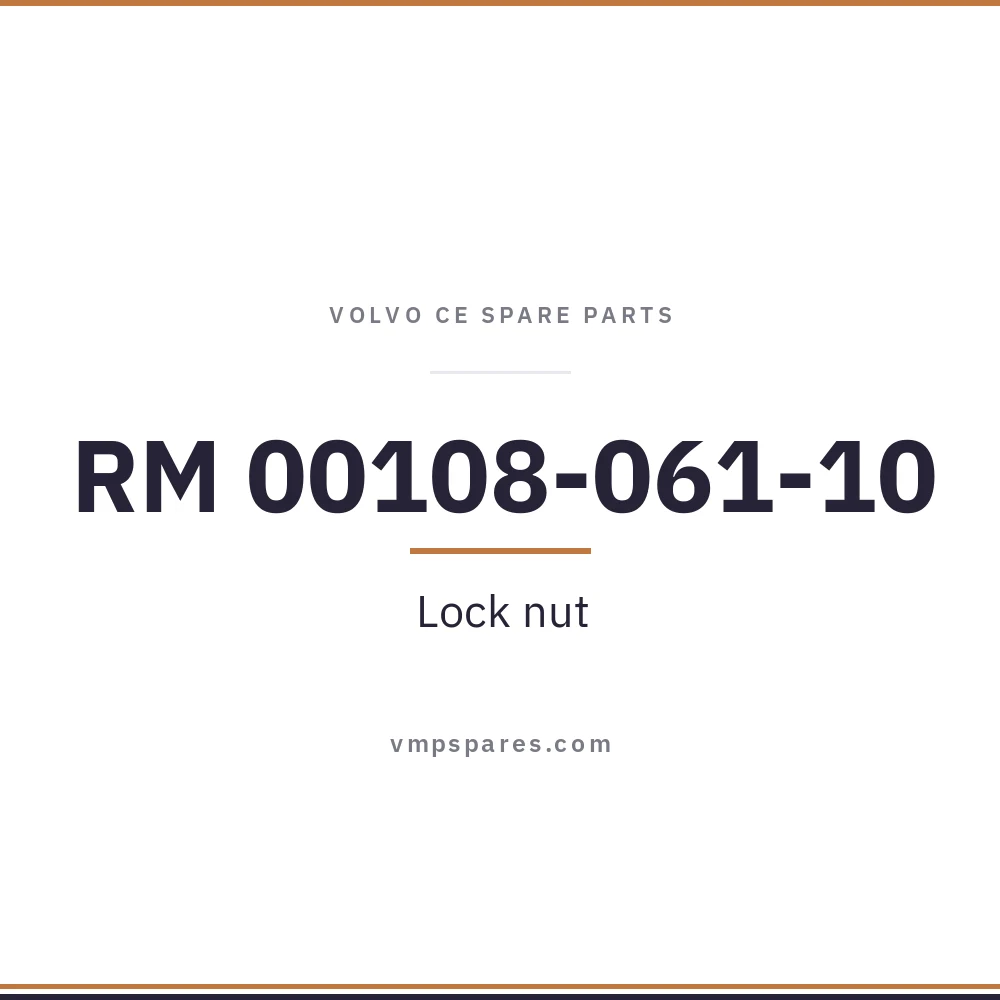RM 00108-061-10 – Lock nut