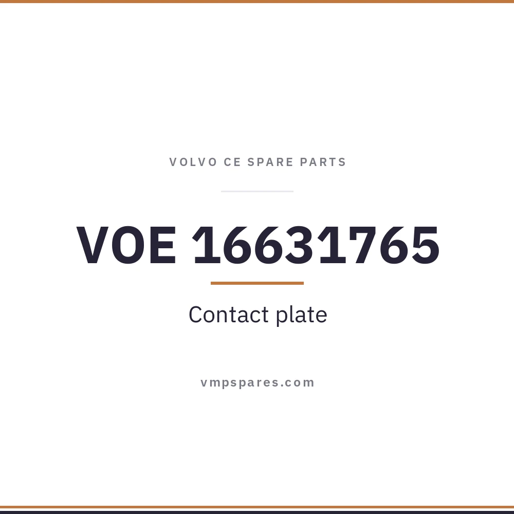 VOE 16631765 – Contact plate
