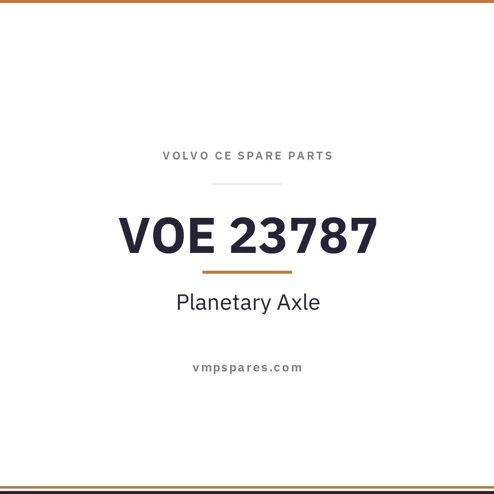 VOE 23787 – Planetary Axle