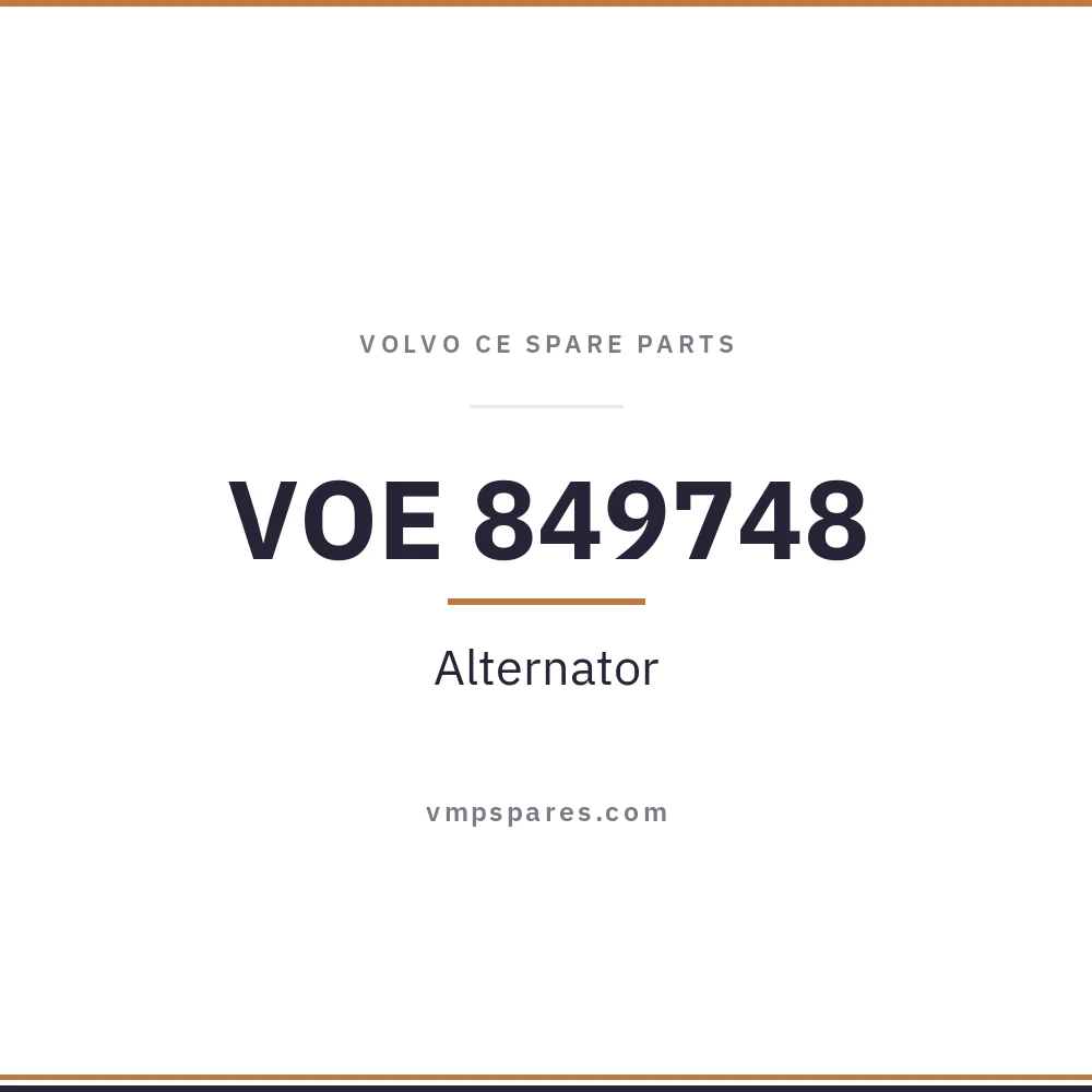 VOE 849748 – Alternator