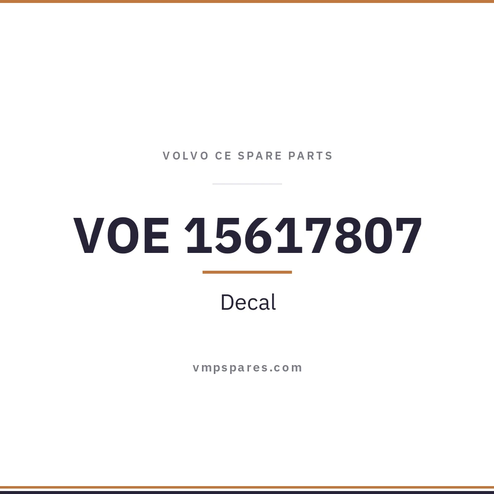 VOE 15617807 – Decal