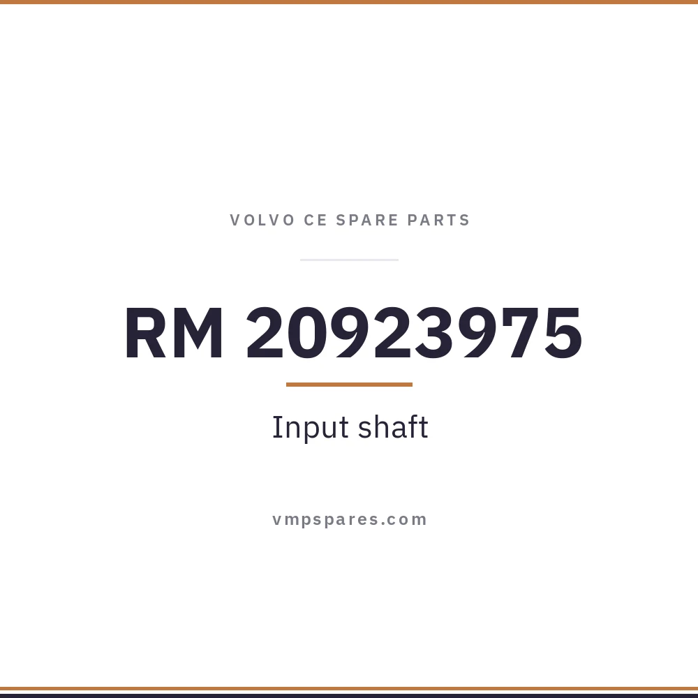 RM 20923975 – Input shaft
