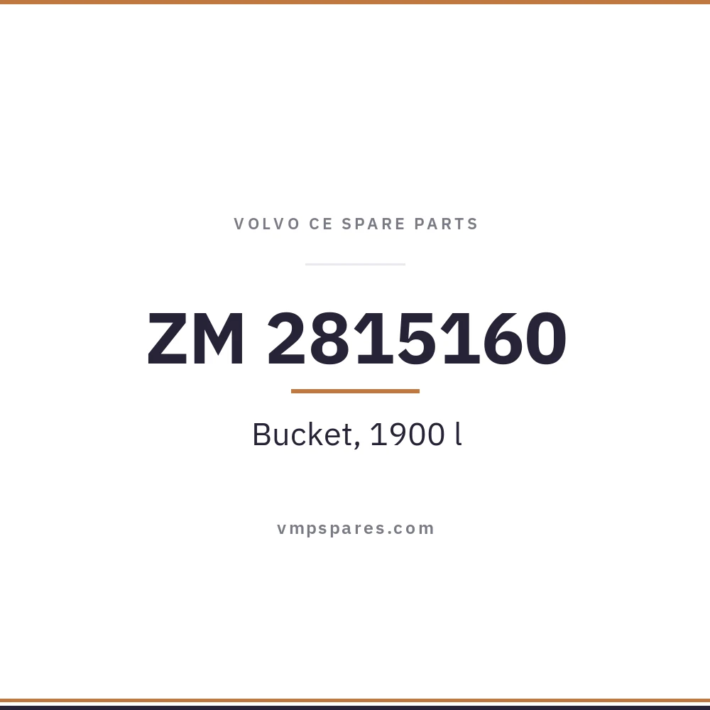 ZM 2815160 – Bucket, 1900 l