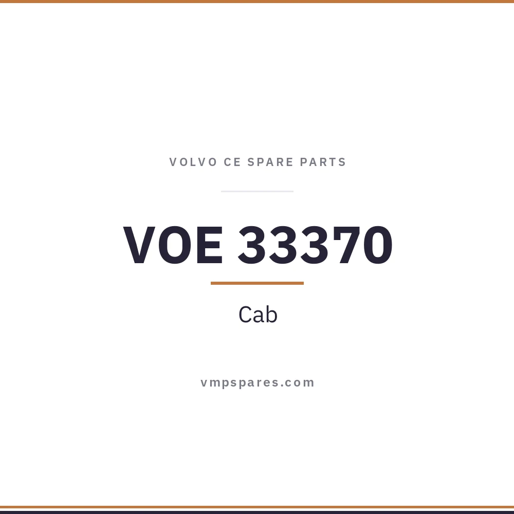 VOE 33370 – Cab