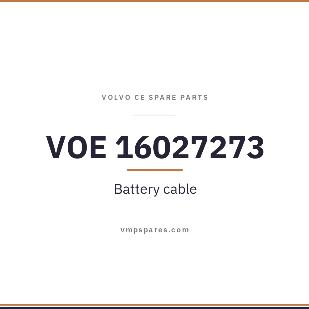 VOE 16027273 – Battery cable