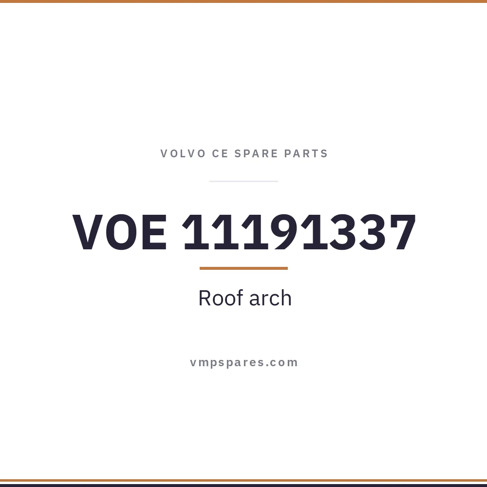 VOE 11191337 – Roof arch