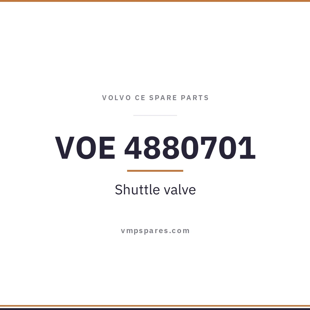 VOE 4880701 – Shuttle valve