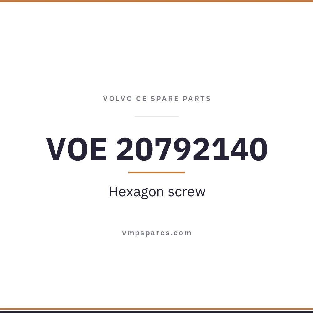 VOE 20792140 – Hexagon screw